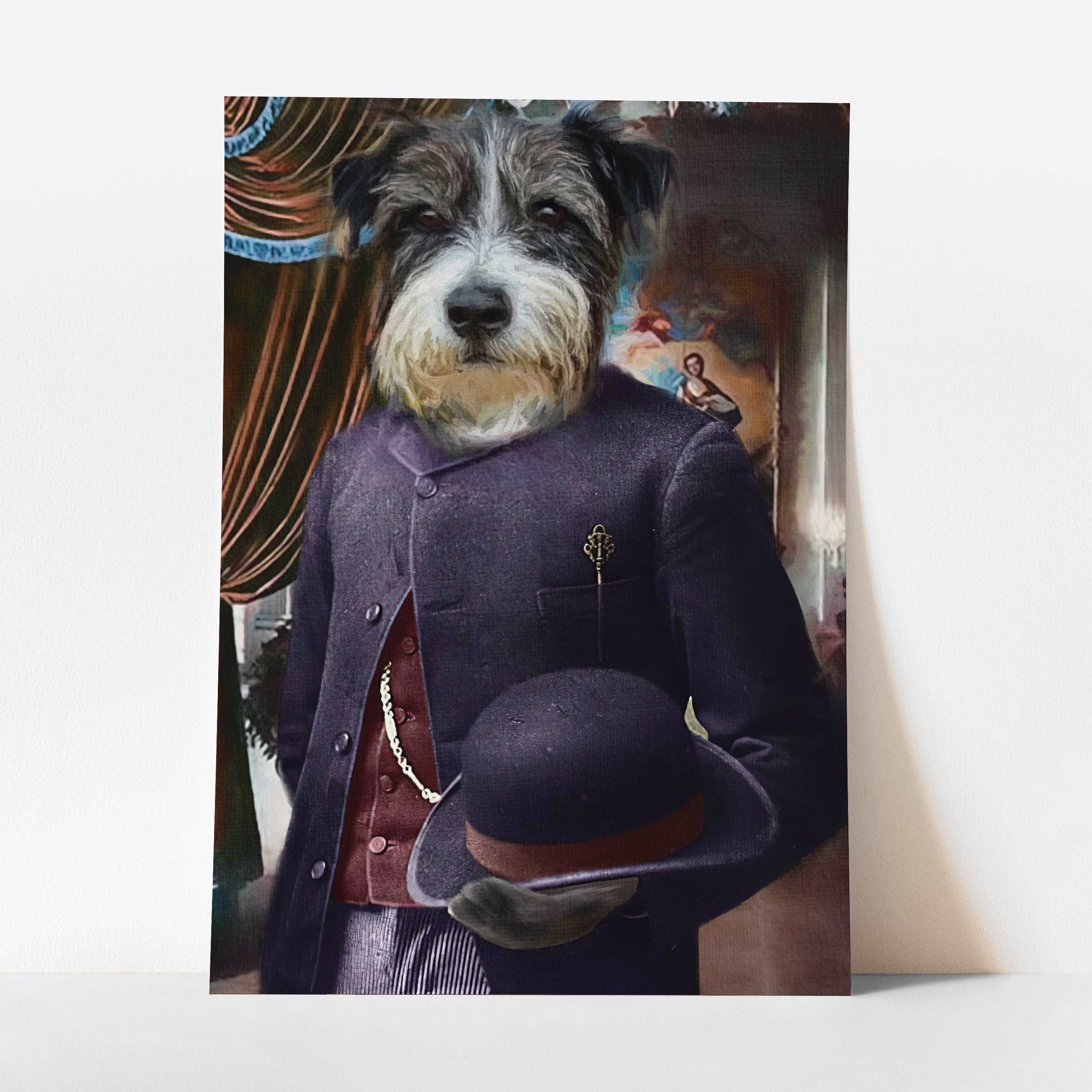 Albert - Custom Royal Pet Portrait Art Print