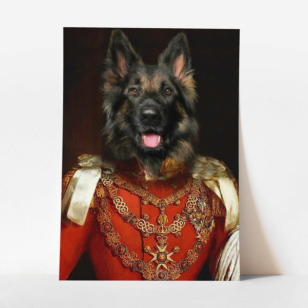 Duke - Custom Royal Pet Portrait Art Print